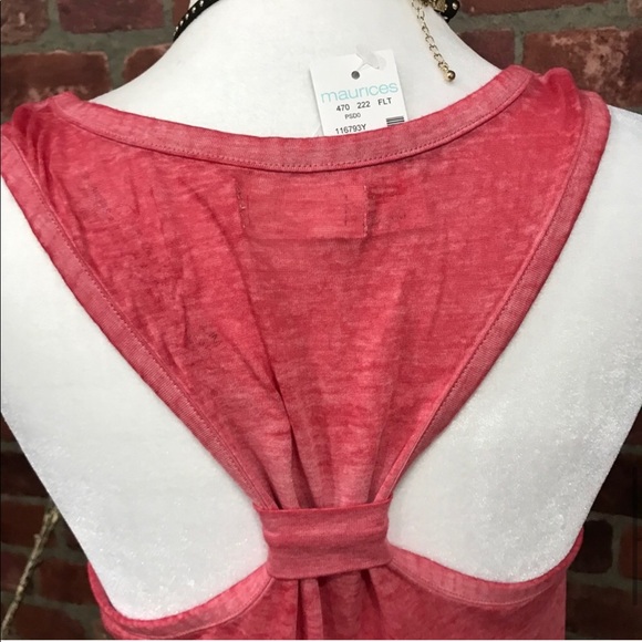 Plus Sz 0x Maurices Solid Knotted Back Tank - Picture 8 of 10